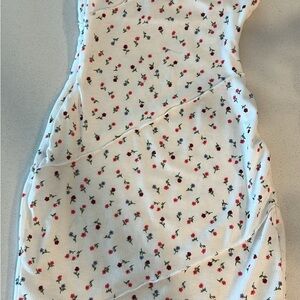 Princess Polly White strapless floral Dress